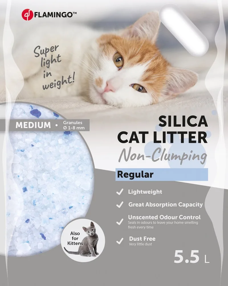 Kattenbakvulling Silica - 5.5 l by Flamingo – product photo
