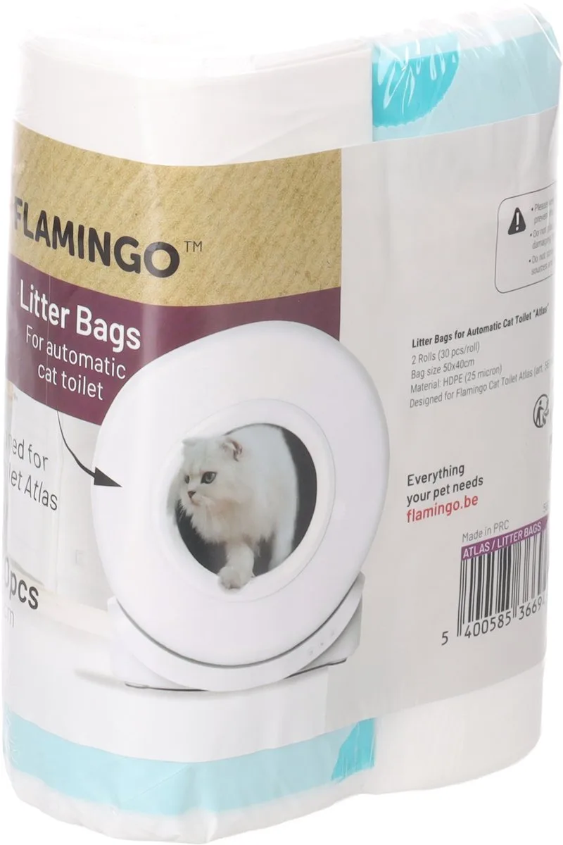 KATTENBAKZAKKEN KATTENTOILET ATLAS 2x30ST van Flamingo – productfoto