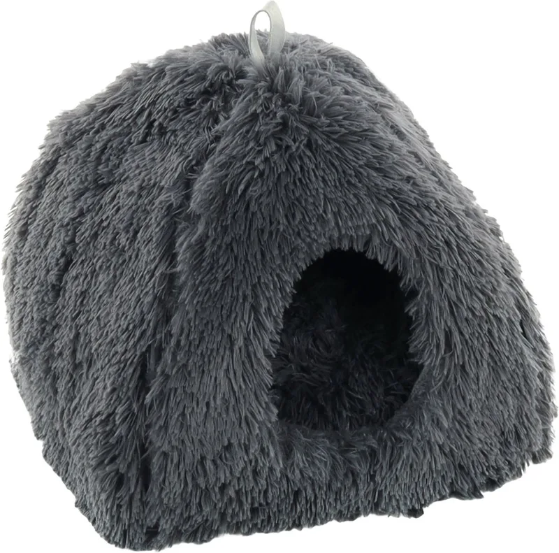 Kattenbed – katten slaapmand – kattenhuis – kattenhol – Cat cave – 39 x 39 x 42 cm – Flamingo Slaapplaats Krems by Flamingo in Grey – product photo