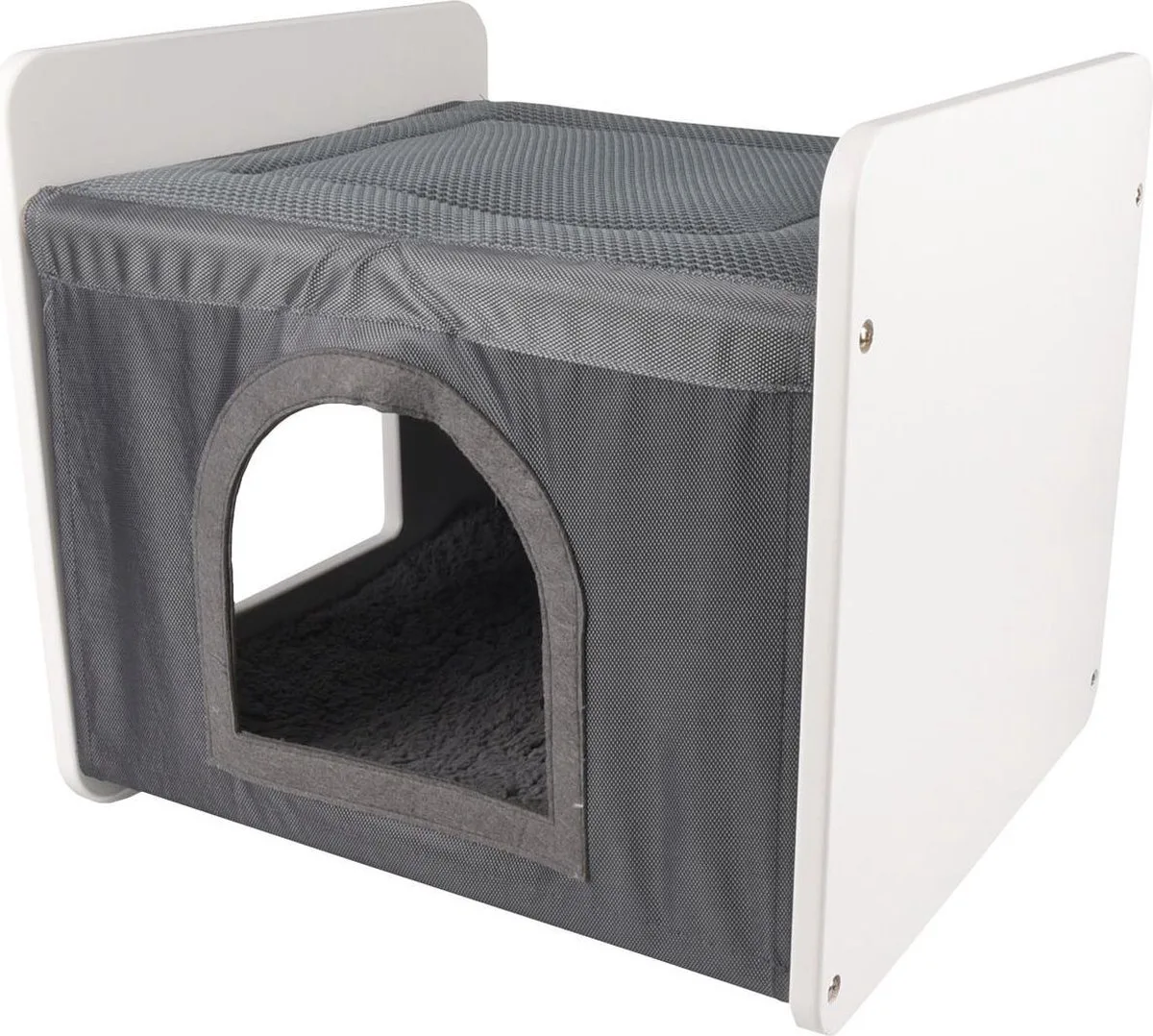 Kattenmeubel Nova Kubus - 45 x 40 x 40 cm von Flamingo in Grau – Produktfoto