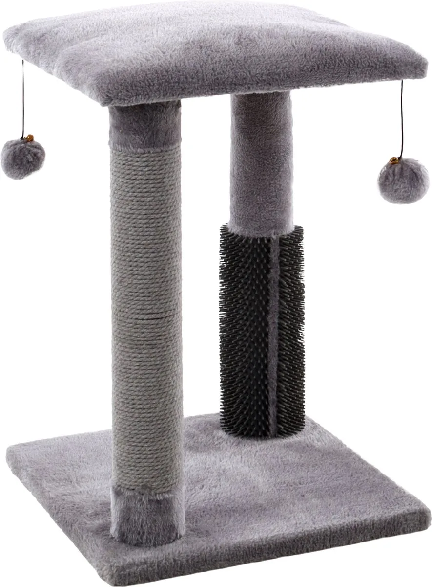 Kattenmeubel - Una - 35x35x48,5 - cm von Flamingo in Grau – Produktfoto