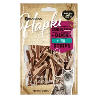 Kattensnack Duck en Fish strips 85 gram by Flamingo – product photo 2 of 2