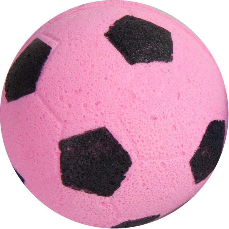 Kattenspeelgoed 2 sponzen voetballen - 4 cm von Flamingo in Rosa – Produktfoto