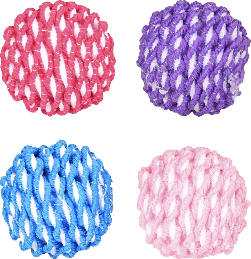 Kattenspeelgoed Luke bal - 4 cm - 1 stuk de Flamingo en Willekeurig – photo produit
