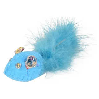 Kattenspeelgoed Marly muis - 4 x 15 x 3.5 cm de Flamingo en Bleu – photo produit 2 sur 4