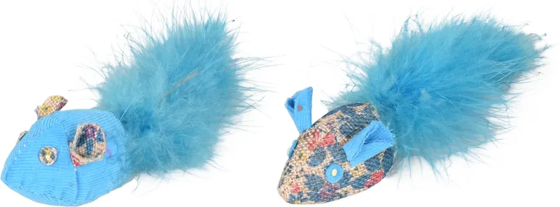 Kattenspeelgoed Marly muis - 4 x 15 x 3.5 cm de Flamingo en Bleu – photo produit 1 sur 4