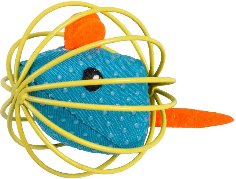 Kattenspeelgoed Muis in Bal Rio - 6 x 6 x 6 cm de Flamingo en Bleu – photo produit