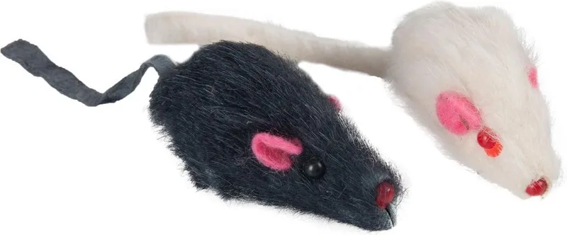 Kattenspeelgoed Muizen - Zwart/Wit - 6 cm by Flamingo in Black – product photo 1 of 2