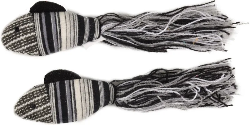 Kattenspeelgoed Pirin 2 vissen - 16 x 4 x 2 cm de Flamingo en Gris – photo produit 1 sur 2