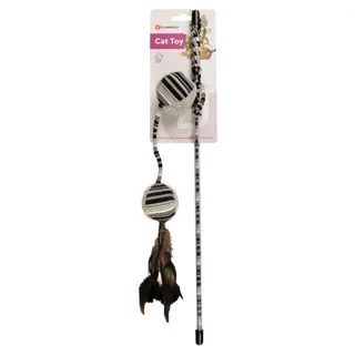 Kattenspeelgoed Pirin Hengel - 100 x 4.5 x 4 cm by Flamingo in Black – product photo 2 of 2