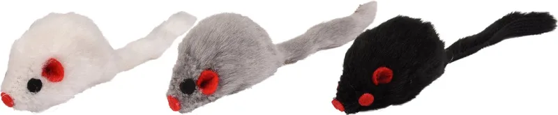 Kattenspeelgoed Pluche Muis - 5 x 2.5 x 2.5 cm de Flamingo en Multicolore – photo produit