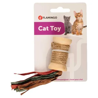 Kattenspeelgoed Rila Garenklos - 3 x 3 x 13 cm von Flamingo in Beige – Produktfoto 2 von 2