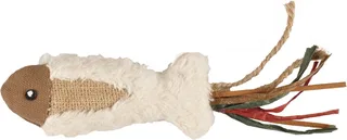 Kattenspeelgoed Rila Vis met Kwastje - 20 x 3.5 x 5 cm by Flamingo in White – product photo 1 of 2