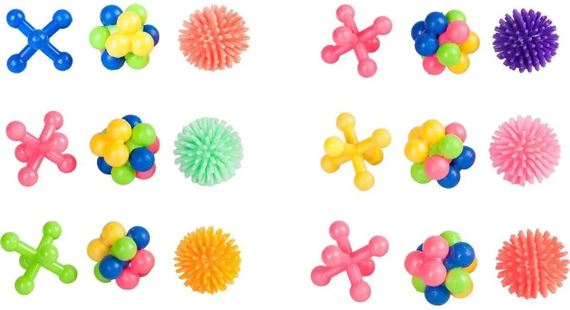 Kattenspeelgoed Rubber - Blauw - 6.5 x 3 x 7 cm fra Flamingo i Flerfarvet – produktbillede