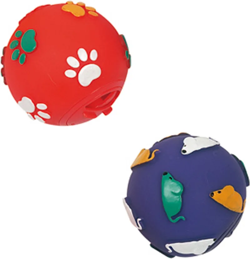 Kattenspeelgoed Snoepjesbal - 7.5 cm by Flamingo in Red – product photo