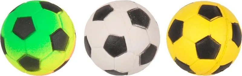 kattenspeelgoed Soccer Voetbal - Assorti - 4 cm de Flamingo en Vert – photo produit