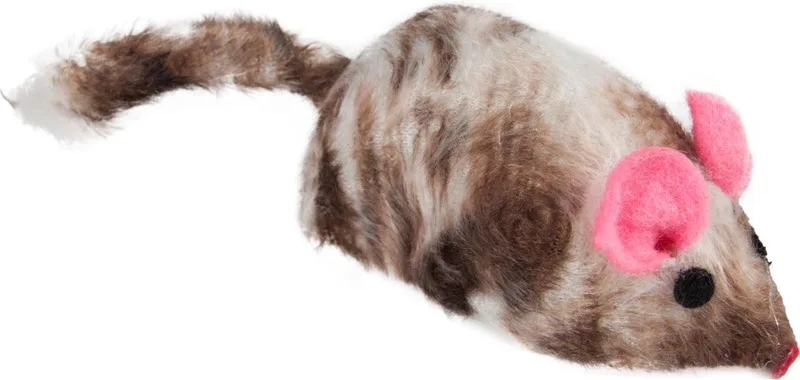 Kattenspeelgoed Speedy Muis - 7 x 3.5 x 3 cm von Flamingo in Braun – Produktfoto