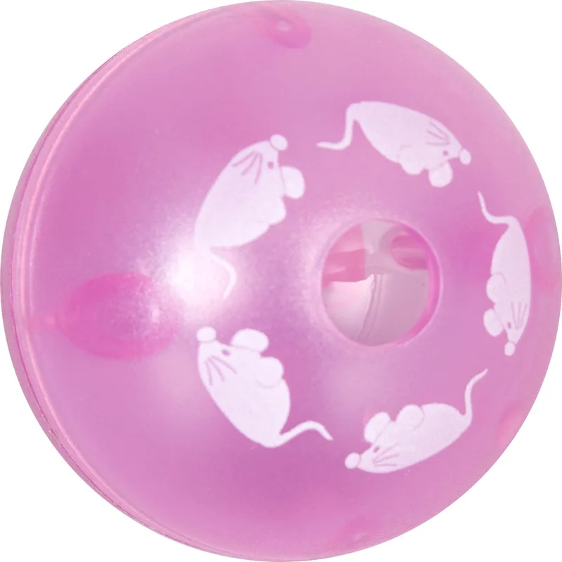 Kattenspeelgoed Traktatiebal Rolly - 5.5 x 5.5 x 5.5 cm by Flamingo in Pink – product photo