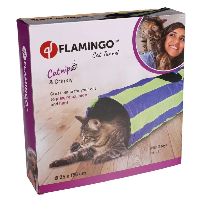 Kattenspeelgoed Tunnel Feline Cruiser - Assorti - 136 x 25 x 25 cm von Flamingo in Willekeurig – Produktfoto 4 von 5