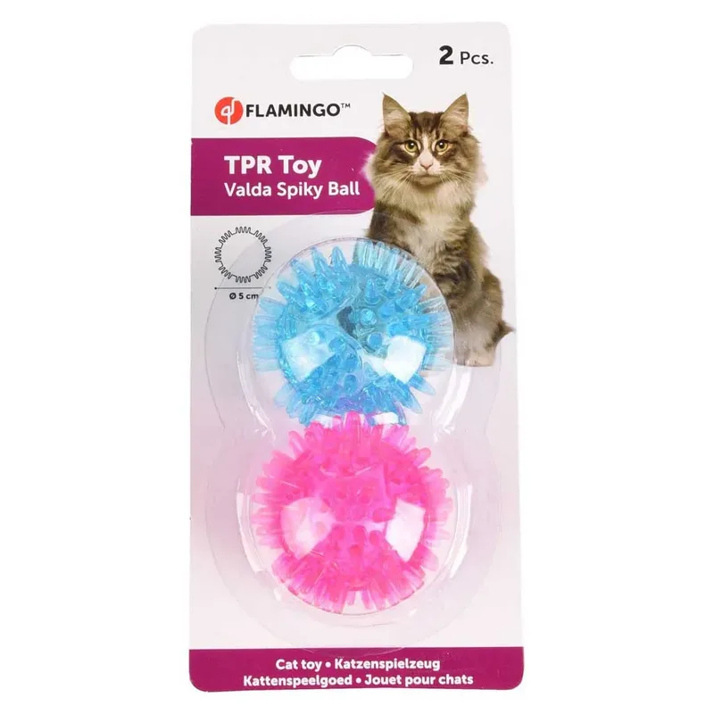Kattenspeelgoed Valda spiky - 5 cm - 2 stuks by Flamingo in Willekeurig – product photo 4 of 5