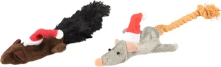 Jouet De Chat Souris De Noël de Flamingo en Gris – photo produit 1 sur 4