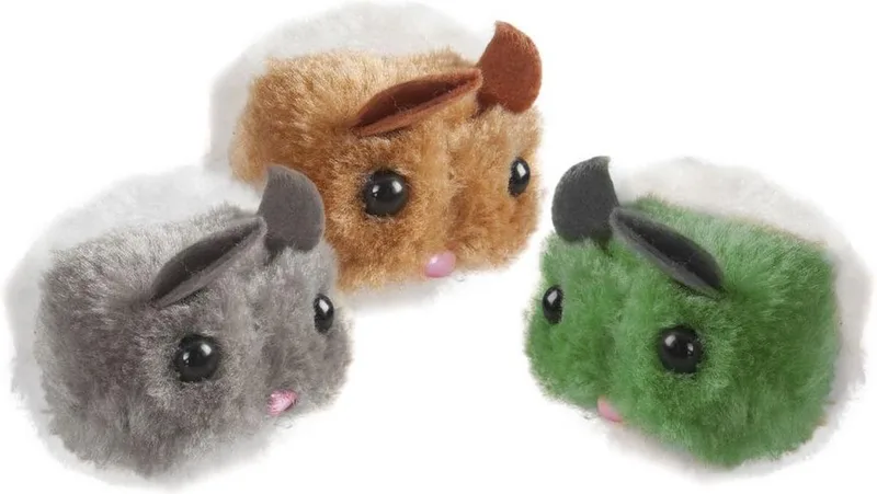 Kattenspeeltje Pluche Muis Shakin Jerry - 7 x 5.5 x 5 cm by Flamingo in Willekeurig – product photo