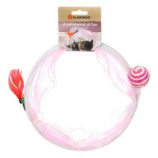 Kattentunnel Kattenspeelgoed met Bal - 45cm x 23,5cm by Flamingo in Pink – product photo 2 of 3