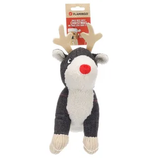 Kerst Speelgoed Hond Araceli Rendier Grijs by Flamingo – product photo 2 of 3