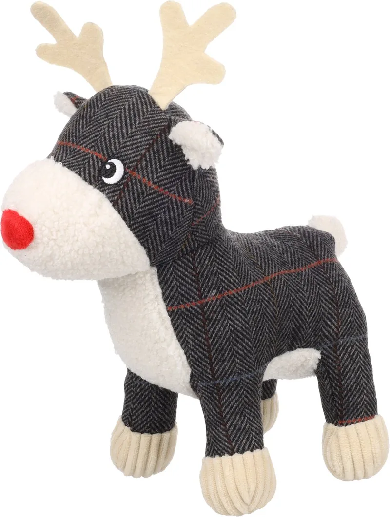 Kerst Speelgoed Hond Araceli Rendier Grijs by Flamingo – product photo 1 of 3