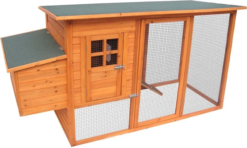 Kippenhok Palacio - 200x76x104 cm by Flamingo in Brown – product photo