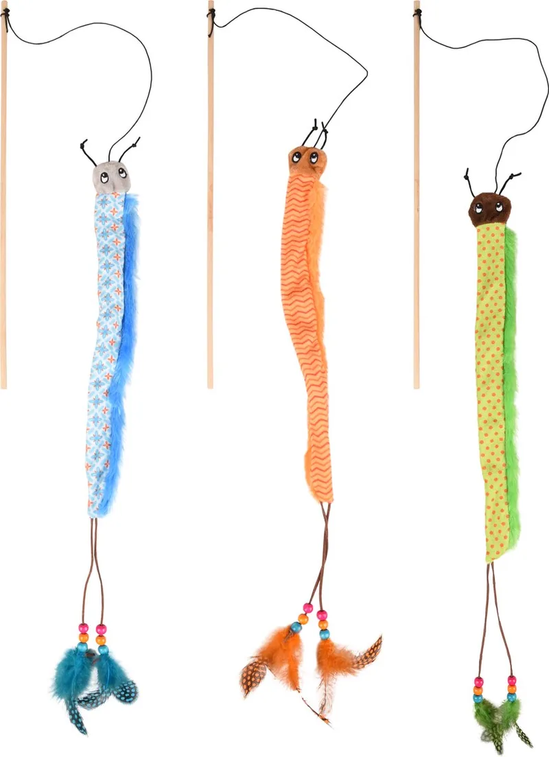 Kirk - Speelgoed Katten - Ps Kirk Hengel+rups Assortiment - 1st - 130022 - 1st de Flamingo en Multicolore – photo produit 1 sur 6