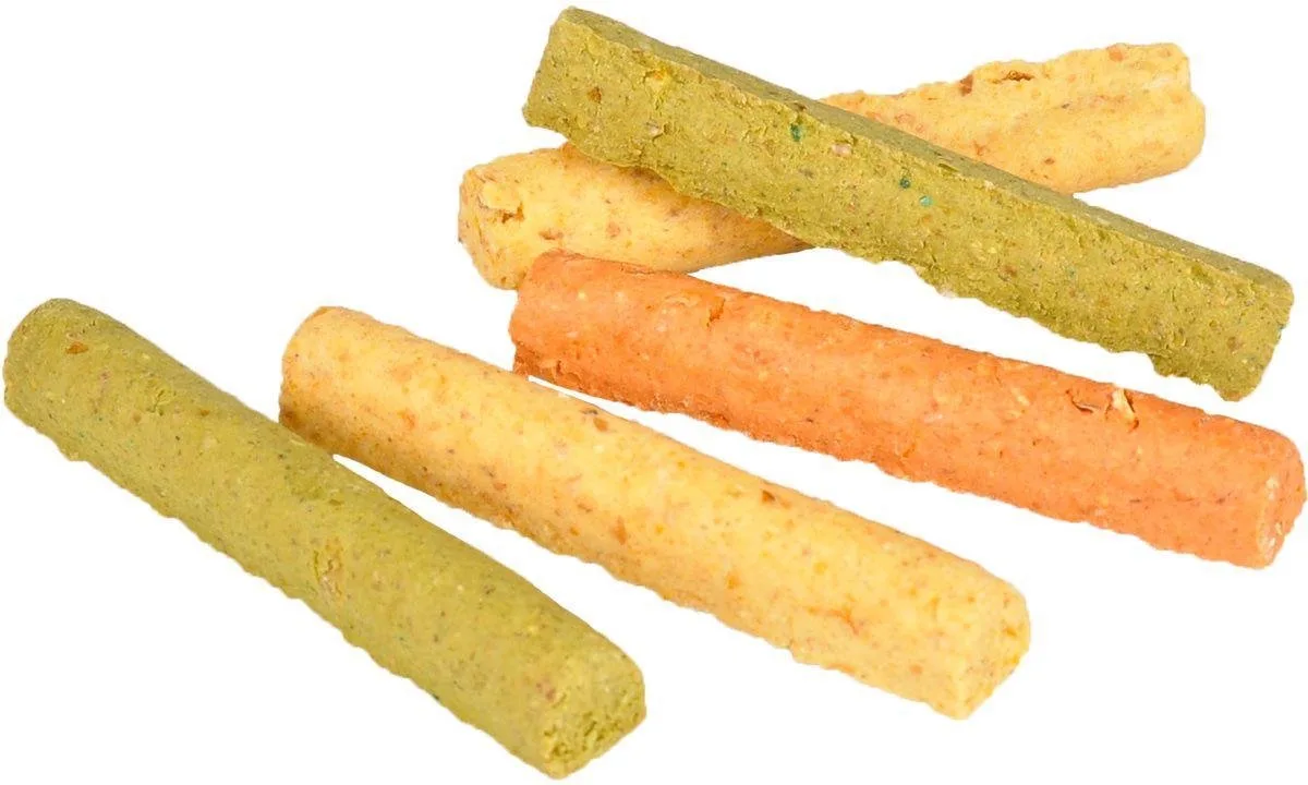 Knaagsnack Stick mix - Oranje - 100 gr von Flamingo – Produktfoto