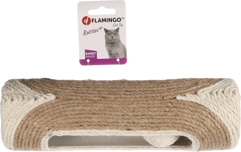 Koker Met Ballen Chester - Kattenspeelgoed - 29x9.5 cm de Flamingo en Marron – photo produit