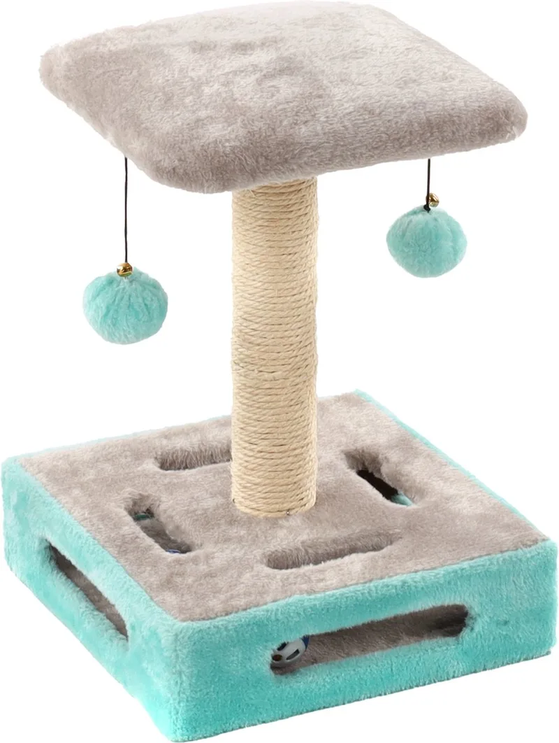 Krabpaal Cya 1 Turquoise/Grijs - 28 x 28 x 39 cm by Flamingo in Grey – product photo