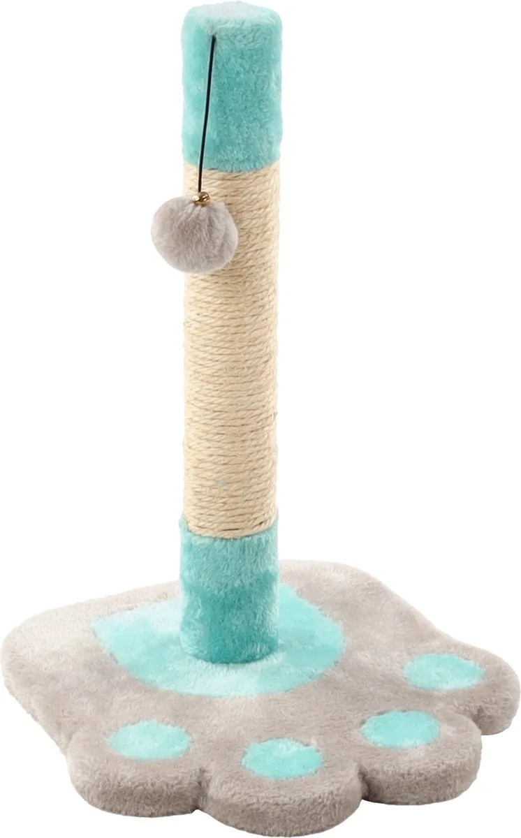 Krabpaal Cya 2 Turquoise/Grijs - 28 x 28 x 42 cm de Flamingo en Gris – photo produit