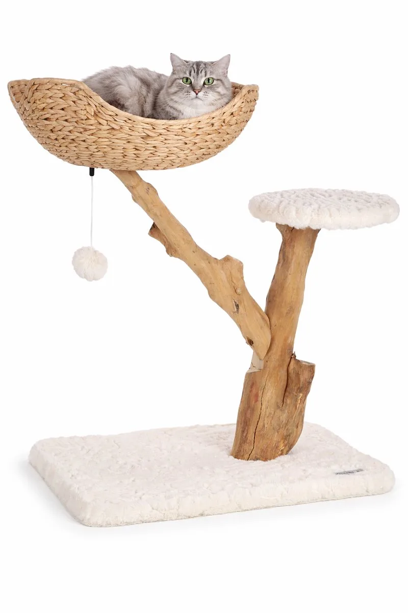 Krabpaal – Flamingo Design Line Carlito – krabpaal kat – krabmeubel – design krabpaal – 74,5x42x78 cm by Flamingo in Beige – product photo