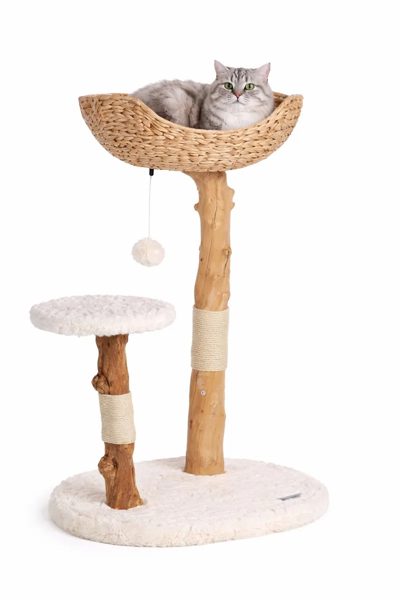 Krabpaal – Flamingo Design Line Fidel – krabpaal kat – krabmeubel – design krabpaal – 75x42x98 cm by Flamingo in Beige – product photo