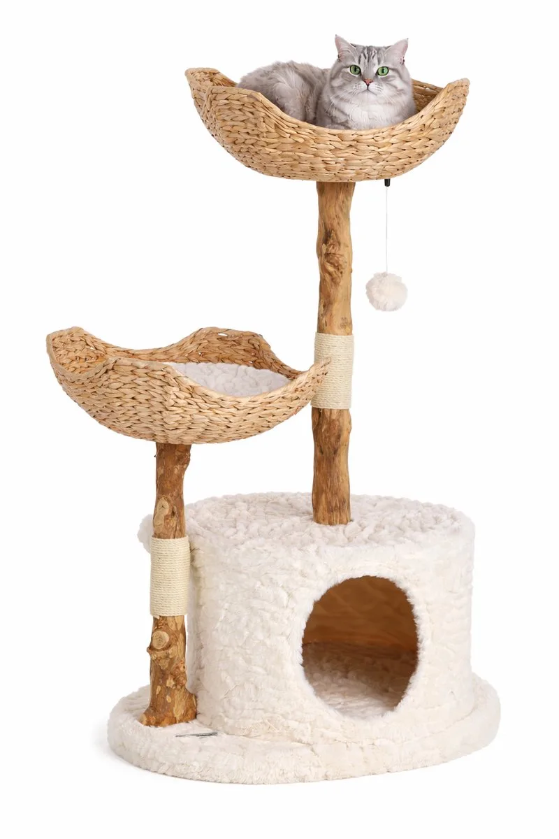 Krabpaal – Flamingo Design Line Hector – krabpaal kat – krabmeubel – design krabpaal – 75x46x111 cm de Flamingo en Beige – photo produit