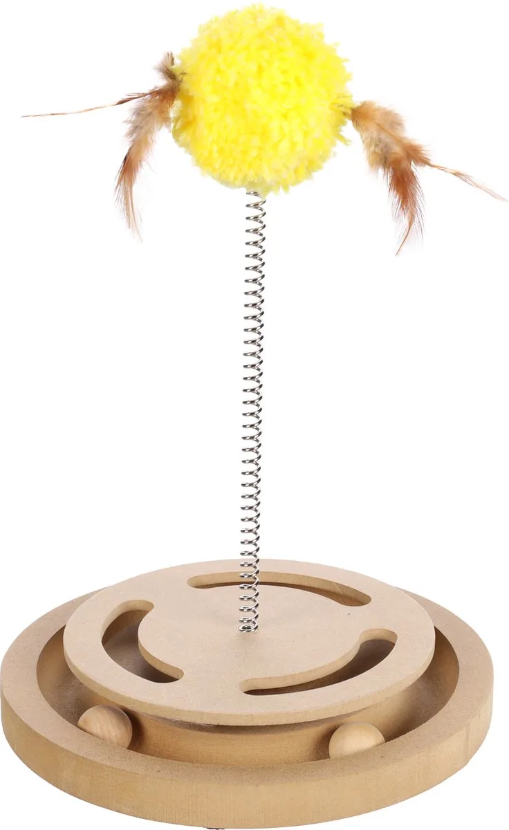 Krabspeelgoed Kitty - Stijlvolle en Duurzame Krabpaal voor Katten - Lichtbruin von Flamingo in Braun – Produktfoto 1 von 3