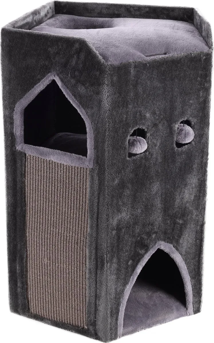 Krabton Bronko 1 Grijs - 60 x 58 x 80 cm de Flamingo en Marron – photo produit