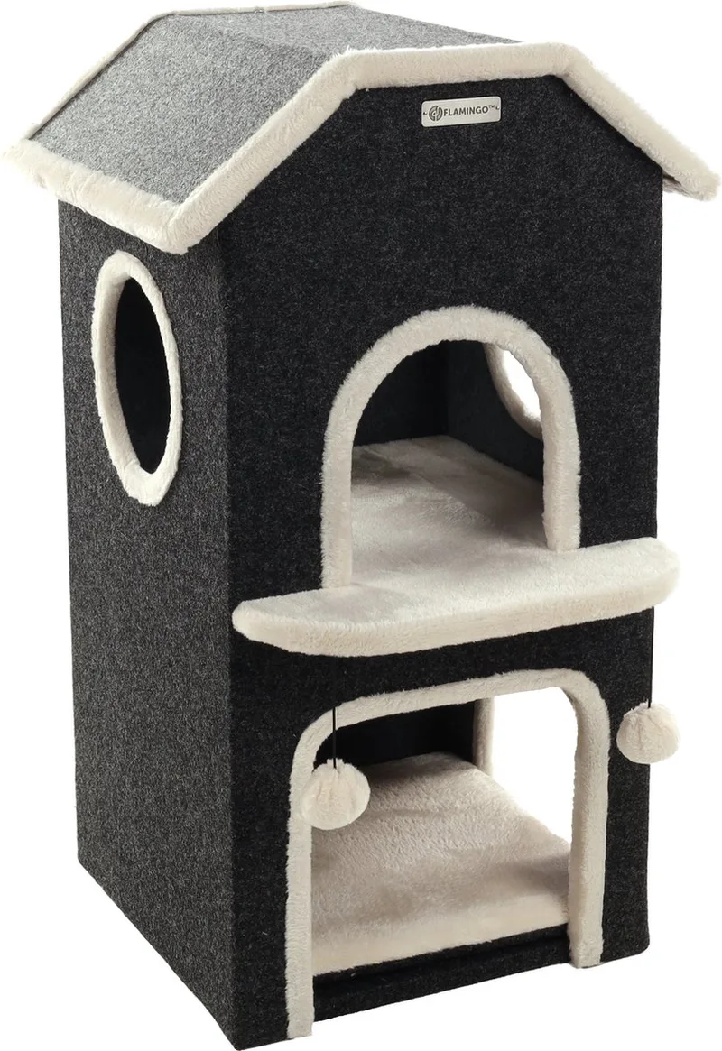 Krabton Nordic Villa Zwart - Zwart - 48.5 x 51.5 x 80.5 cm by Flamingo in Black – product photo