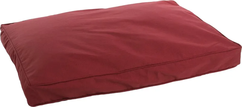 Kussen Geneve Rechthoekig - 100 x 70 x 12 cm - Hondenmand - Hondenkussen de Flamingo en Bordeaux – photo produit