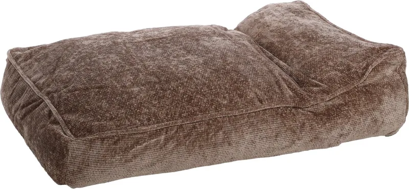 Kussen Glanda Rechthoekig Bruin - 90 x 60 x 15 cm - Hondenmand - Hondenkussen de Flamingo – photo produit