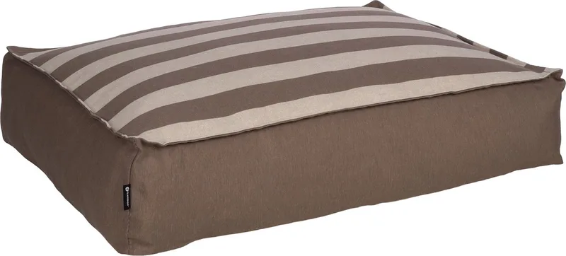 Kussen Zahia Rechthoekig Taupe & Wit - 80 x 60 x 18 cm - Hondenmand - Hondenkussen von Flamingo – Produktfoto