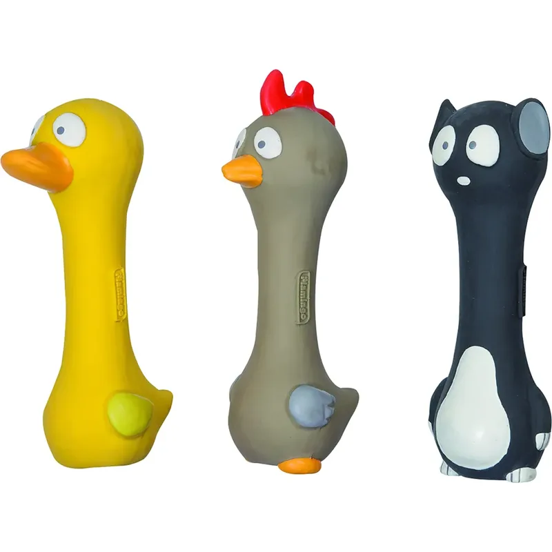Latex Animals Hondenspeeltje 6 Eenheden de Flamingo – photo produit