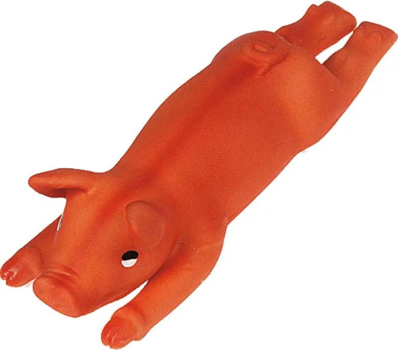 Latex Bbq Varken - Hondenspeelgoed - 25 cm - Oranje by Flamingo in Brown – product photo