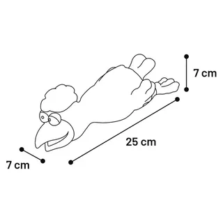 Jouet Pour Poulet Latex de Flamingo en Bleu – photo produit 2 sur 2