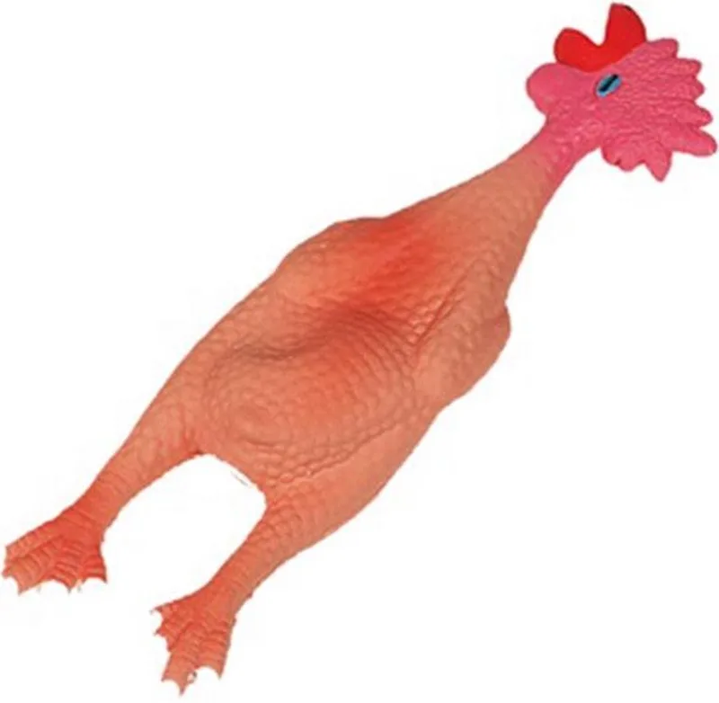 Latex Mini Kip - Kauwspeelgoed van Flamingo in Roze – productfoto