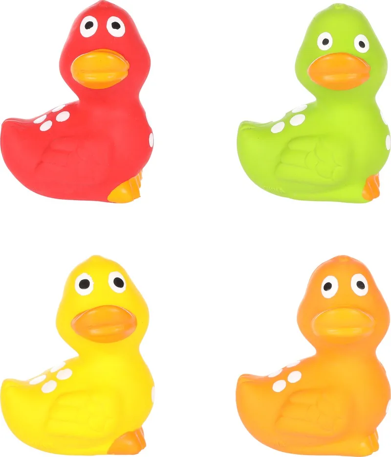Lelka - Speelgoed Honden - Hs Lelka Latex Eenden 7x6x8,5cm Assortiment - 1st - 190444 - 1st fra Flamingo i Flerfarvet – produktbillede