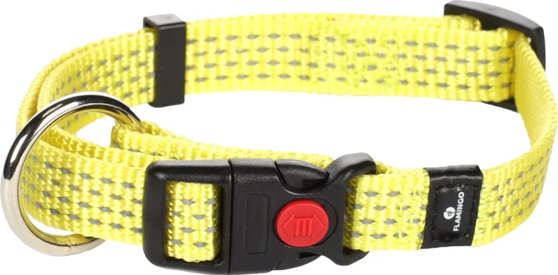 Len - Halsband Honden - Halsband Len S 30-45cm 15mm - 1st - 125011 - 1st by Flamingo in Yellow – product photo